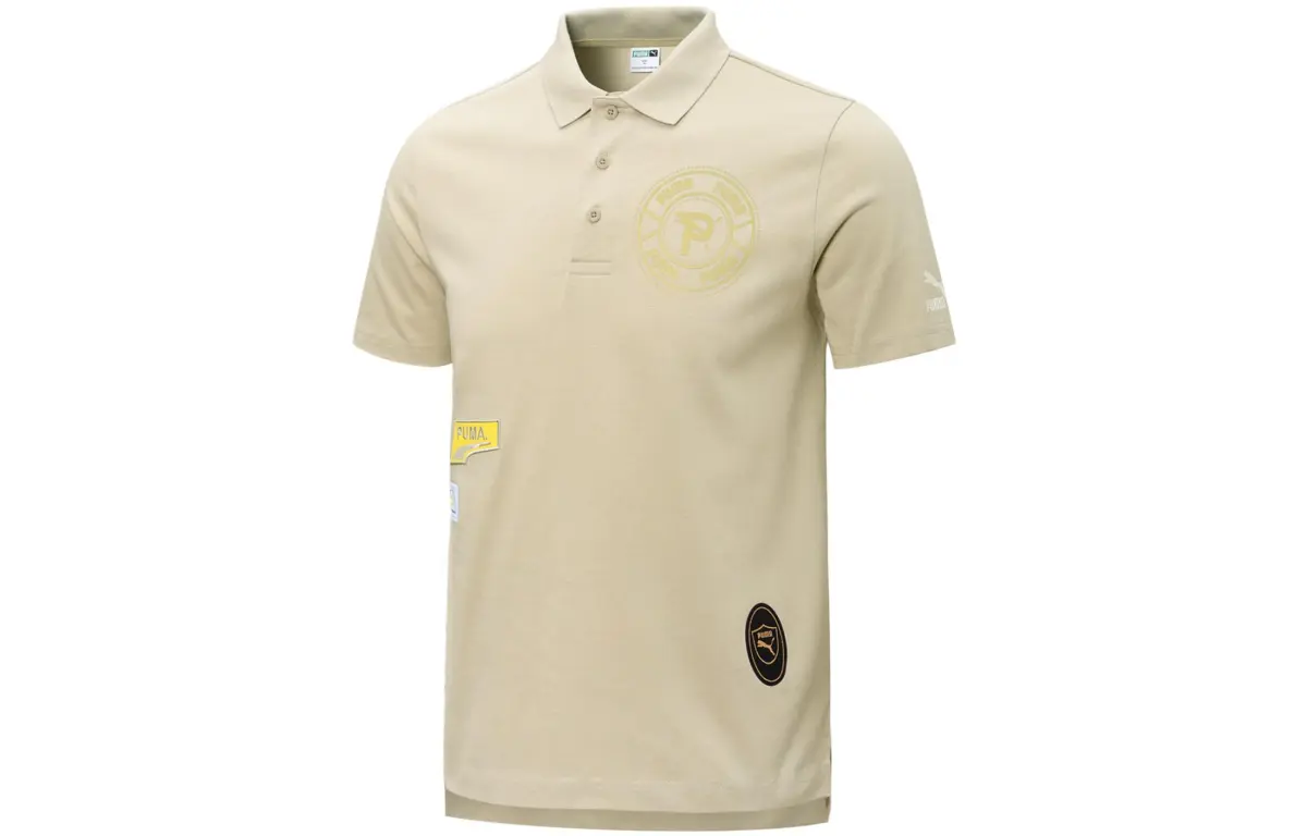 PUMA Polo Shirts Unisex Ecru Moderate