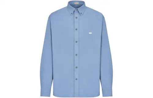 DIOR Homme Logo Embroidered Long Sleeved Shirt