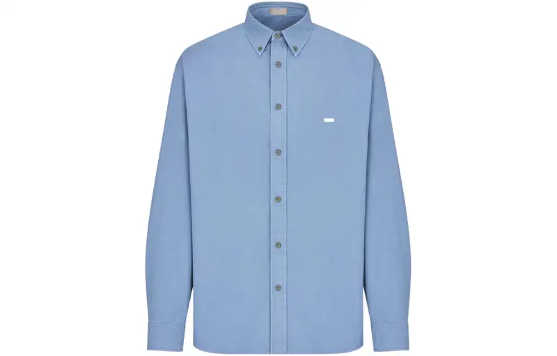 DIOR Homme Logo Embroidered Long Sleeved Shirt