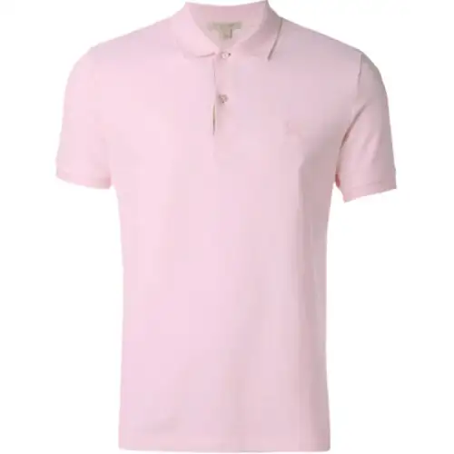 Burberry Polo Shirts Men's Pink Polo Collar Moderate Other