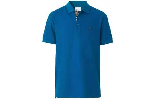 Burberry FW21 Polo Shirt Men's Midnight Marine Blue