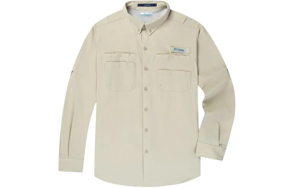 Columbia PFG Shirt Men's Light Khaki