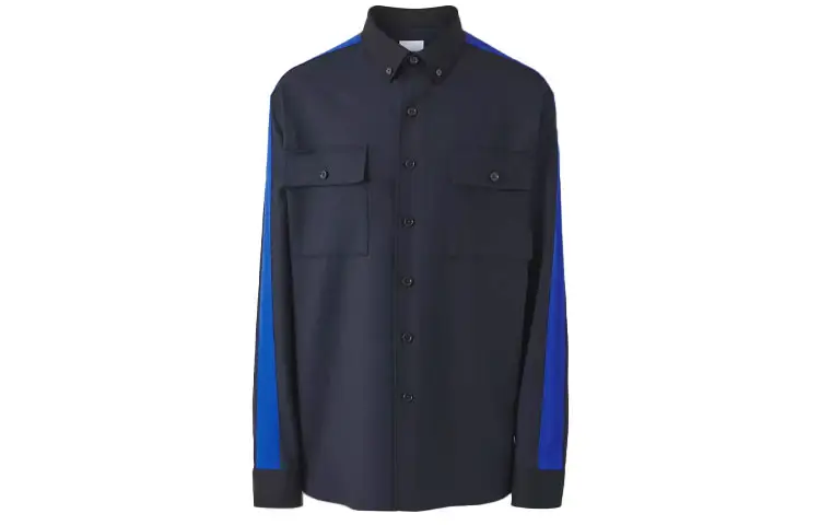 Burberry Shirt Men's Dark Ink Blue