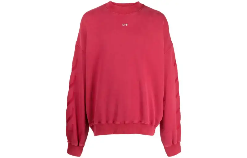 OFF WHITE Sweatshirt Regular Men's Red