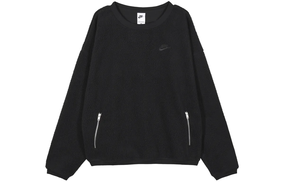 Nike Sweatshirts Men's Black Crew Neck Moderate