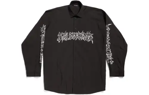 Balenciaga SS24 Shirt Loose Fit Unisex Black