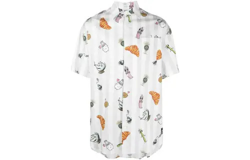 Vetements Shirts Unisex White Square Collar Moderate Other