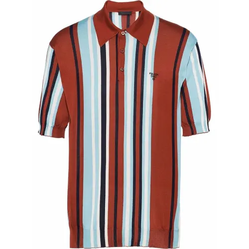 PRADA SS22 Polo Shirt Men's Cognac