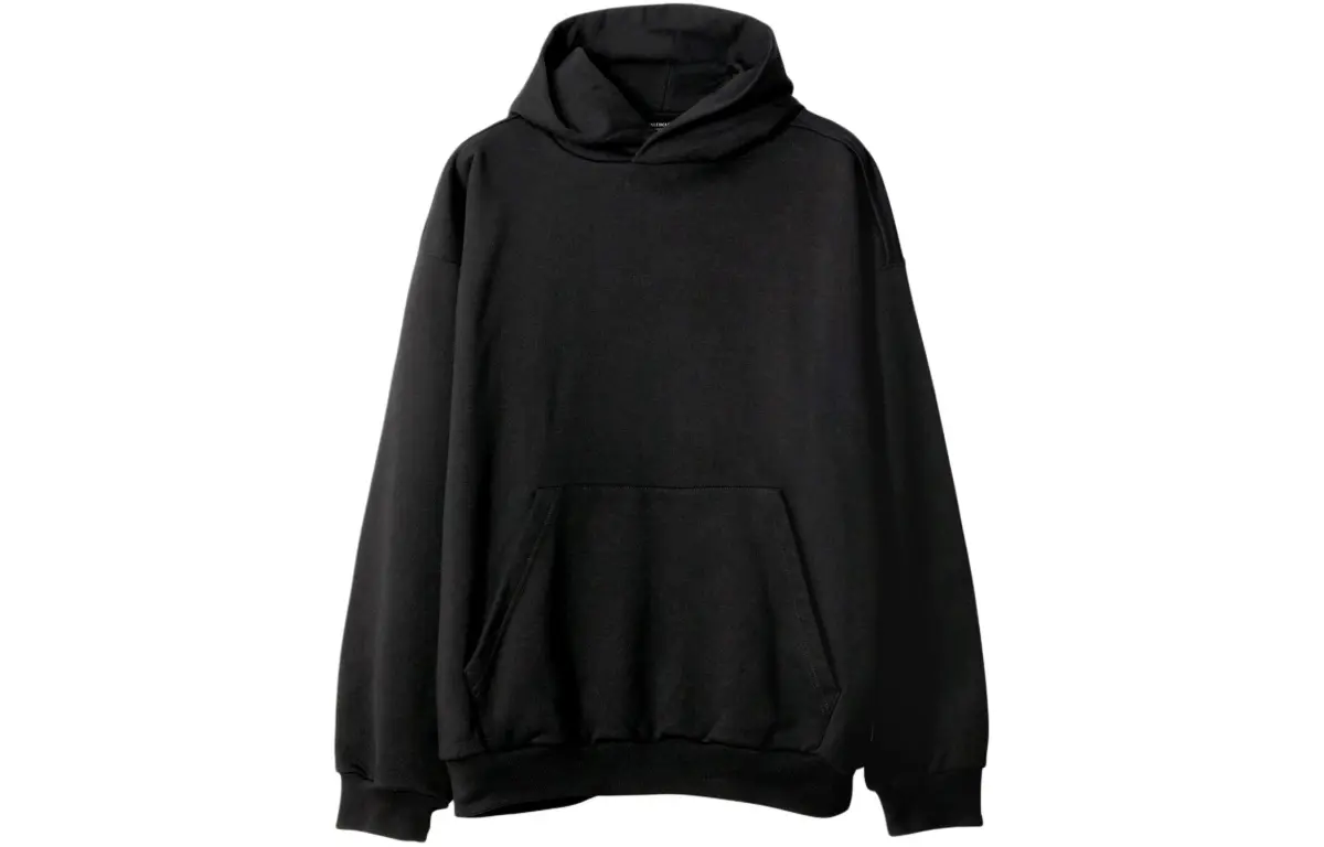 Balenciaga Pouch pocket Cotton Hoodie