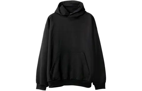 Balenciaga Pouch pocket Cotton Hoodie