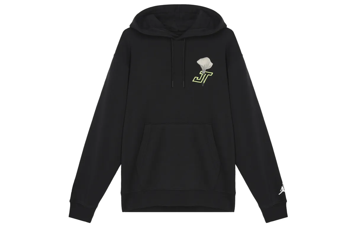 Jordan Sweatshirts Men's Black Hooded Moderate Regular