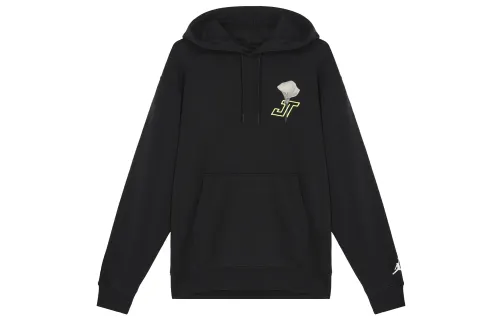 Jordan Sweatshirts Men's Black Hooded Moderate Regular