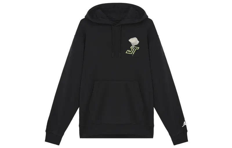 Jordan Sweatshirts Men's Black Hooded Moderate Regular