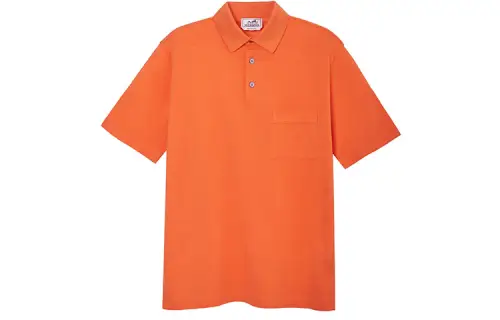 HERMES SS21 Polo Shirt Men's Orange