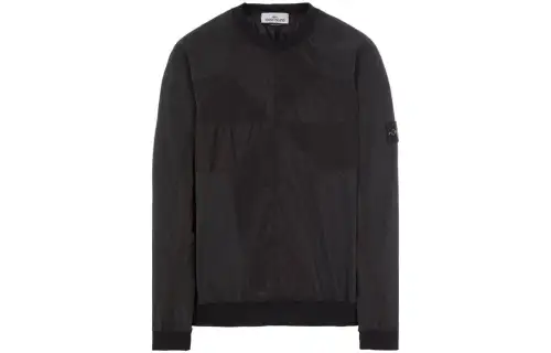 STONE ISLAND Sweatshirts Men's Black Crew Neck Moderate Other