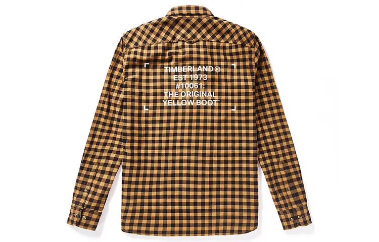 Timberland Shirts Men's Yellow Lapel Moderate Shirt