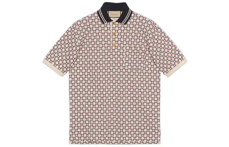 GUCCI SS22 Polo Shirt Men's Ivory