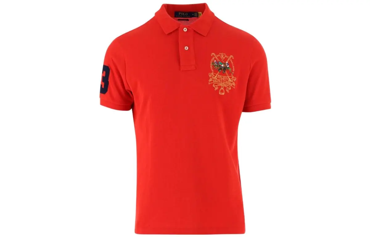 Polo Ralph Lauren Polo Shirt Custom Slim Fit Men's Red