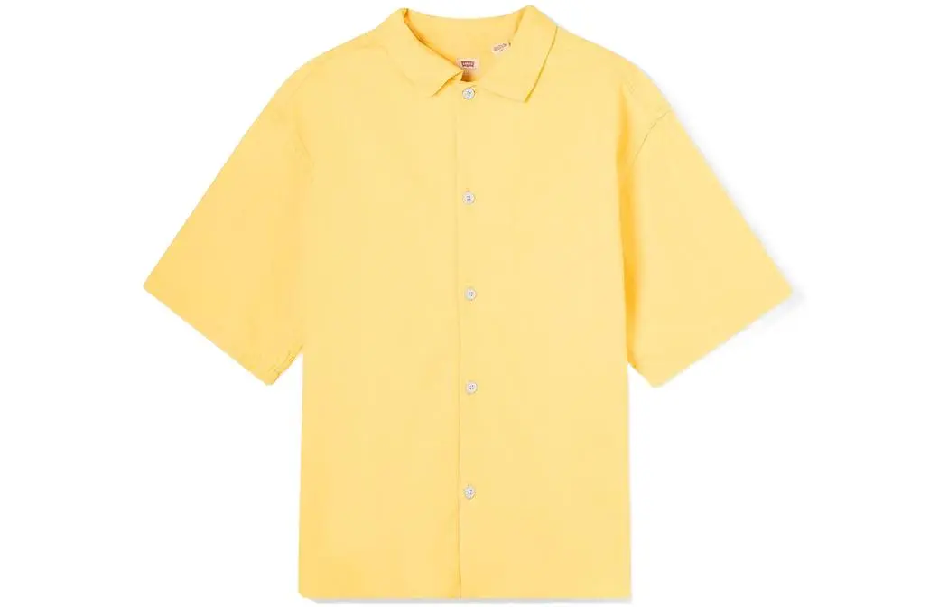 Levi's Shirts Men's Yellow Pointed Collar Moderate Shirt