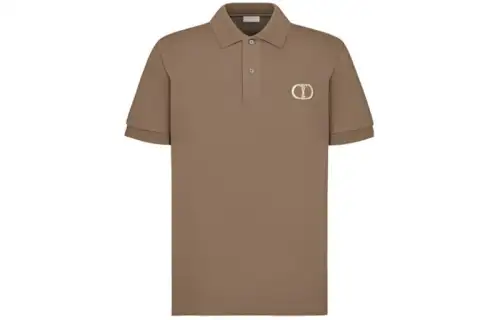 DIOR Quarterly New Products SS22 Polo Shirt Men's Brown