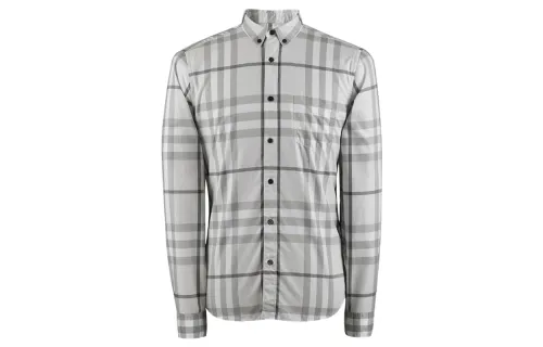 Burberry Shirt Men's Gray White