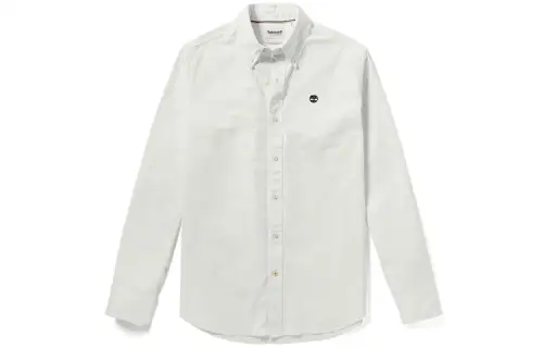 Timberland Shirts Men's White Pointed Collar Moderate Other