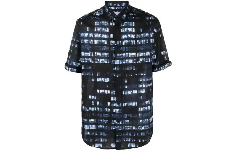 OFF WHITE Shirt, Regular Fit Men's Black