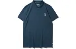 Li Ning Polo Shirts Men's Blue Polo Collar Moderate Straight Fit
