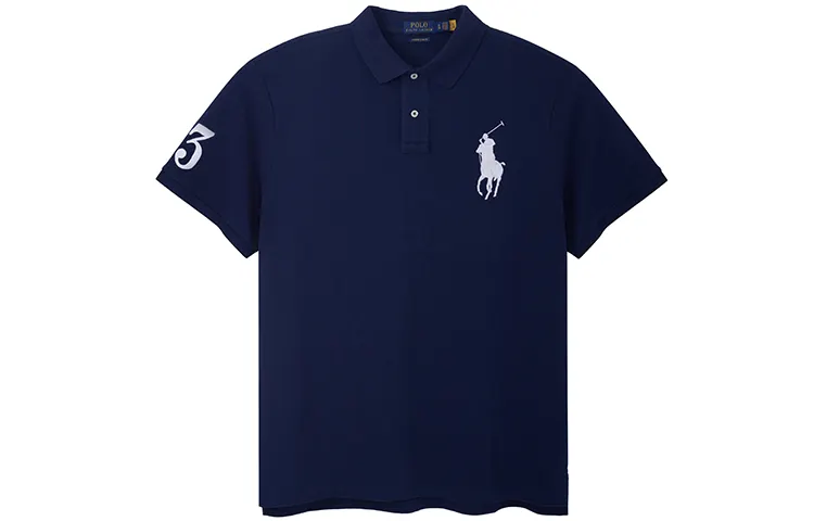 Polo Ralph Lauren SS22 Polo Shirt Custom Slim Fit Men's Marine Blue