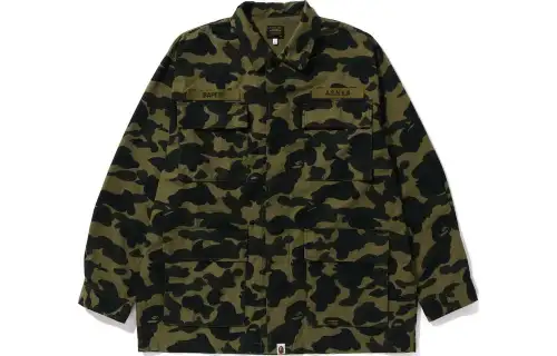 A BATHING APE 1st Camo Military Shirt Men's