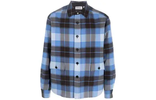 KENZO Shirts Men's Blue Lapel Moderate Other