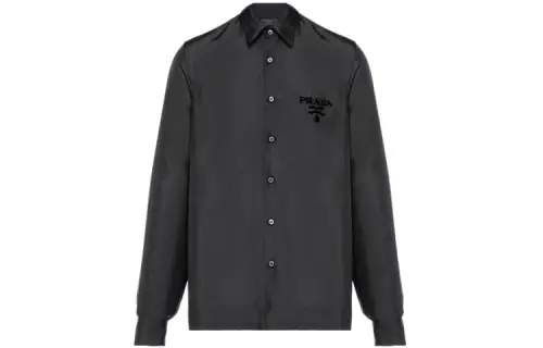 PRADA Shirts Men's Black Moderate Shirt