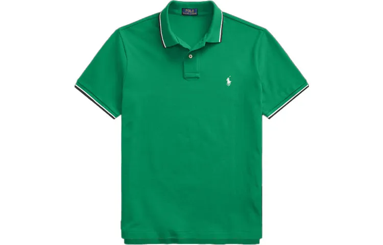 Polo Ralph Lauren Polo Shirt Custom Slim Fit Men's Bright Green