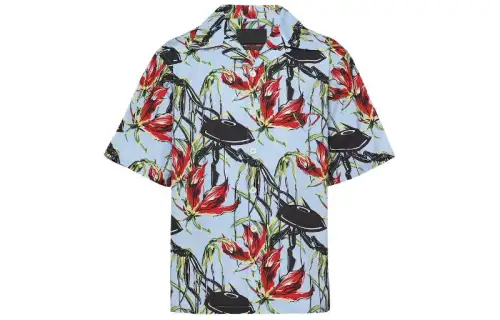 Prada UFO-print cotton shirt