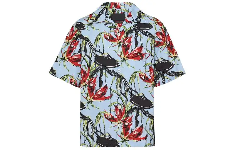 Prada UFO-print cotton shirt