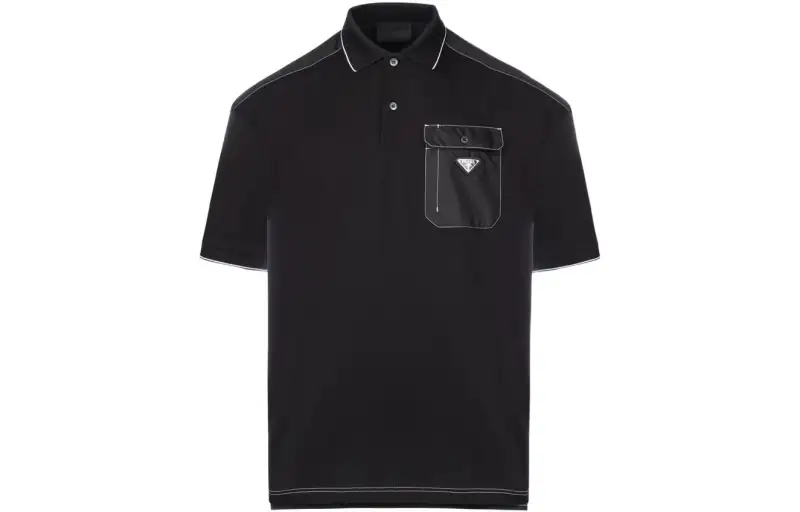PRADA SS22 Polo Shirt Men's Black