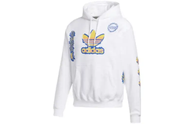 Adidas Originals Multi Hit Sweatshirts Men's White Hooded Moderate Regular