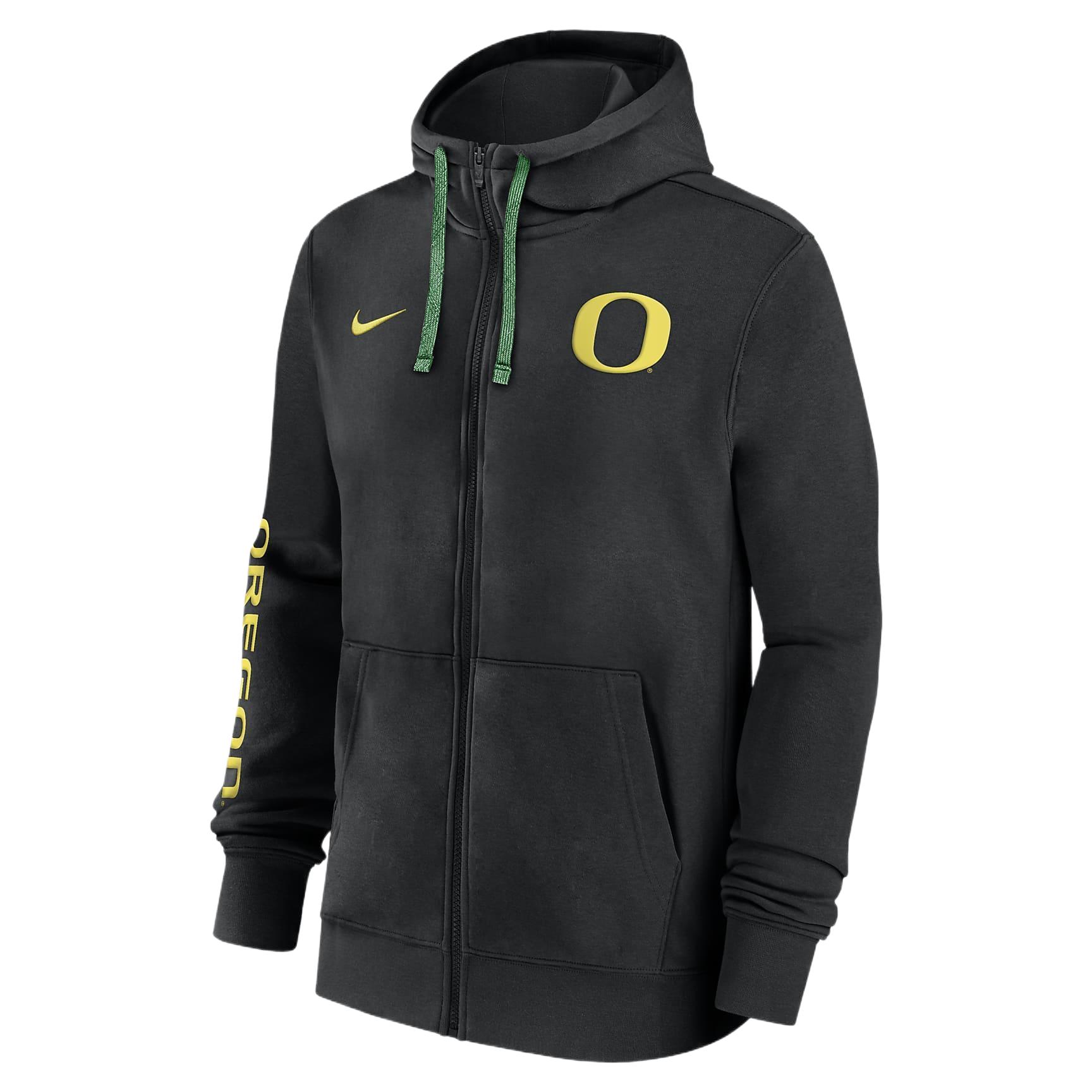 Nike Oregon Ducks Sideline Team Issue Men's Nike College Full Zip Hoodie
