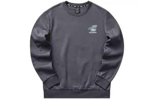 Skechers Colorful Sweatshirts Men's Odyssey Gray/026R Crew Neck Moderate Regular