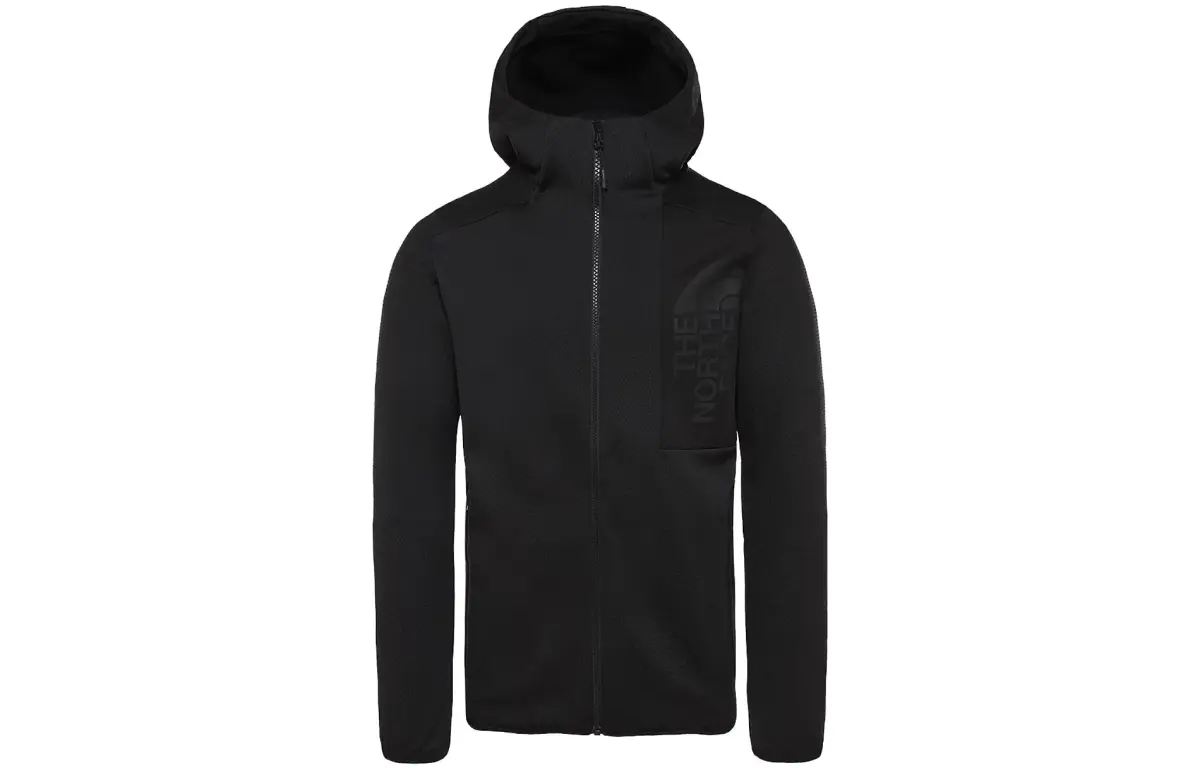 THE NORTH FACE Sweatshirts Men's Black Hooded Moderate Cardigan