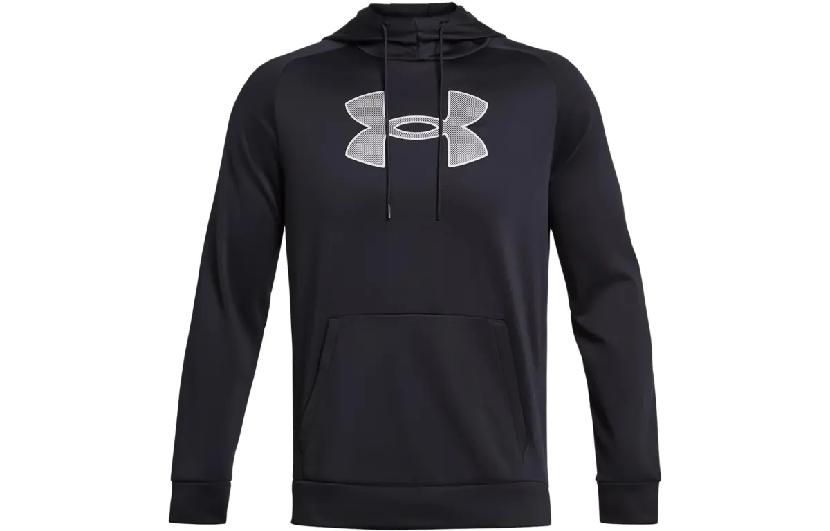Under Armour Fleece Sweatshirts Men's Black Hooded Moderate Regular