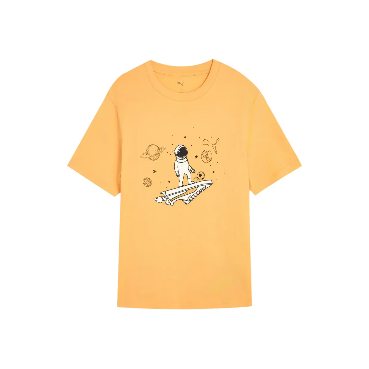 PUMA Basic GRAPHICS SS25 T Shirt Men's Apricot Yellow 41