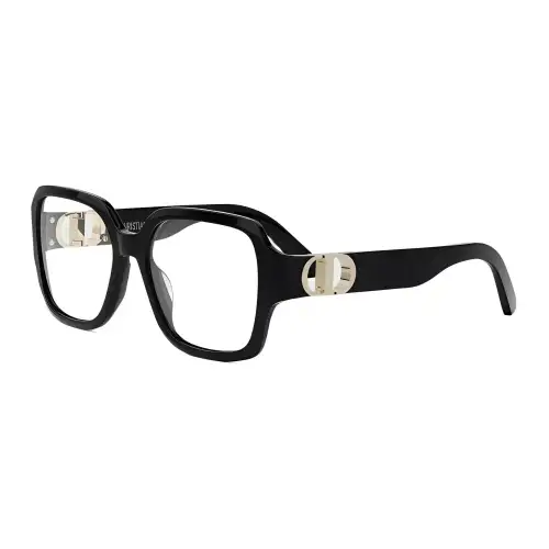 DIOR Plastic Square Eyeglass Frames Women's Black