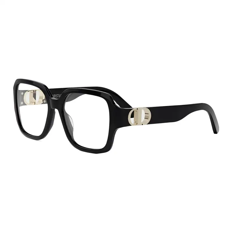 DIOR Plastic Square Eyeglass Frames Women's Black