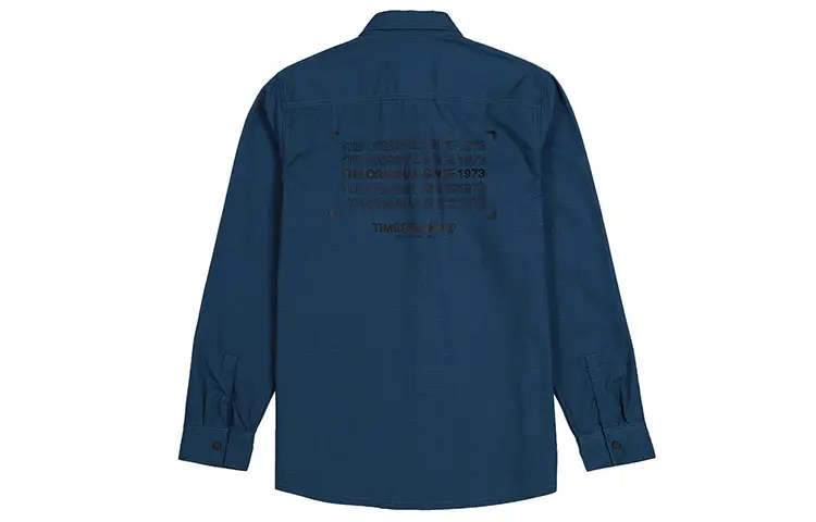 Timberland Shirts Men's Blue Pointed Collar Moderate Shirt