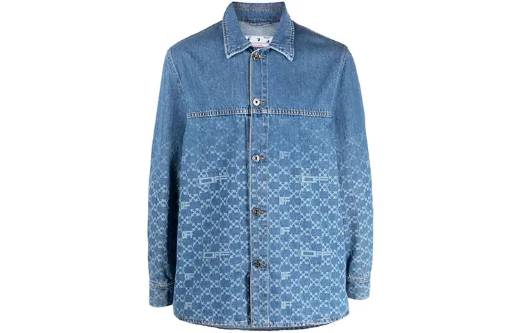 OFF WHITE Arrows Monogram Denim Shirt