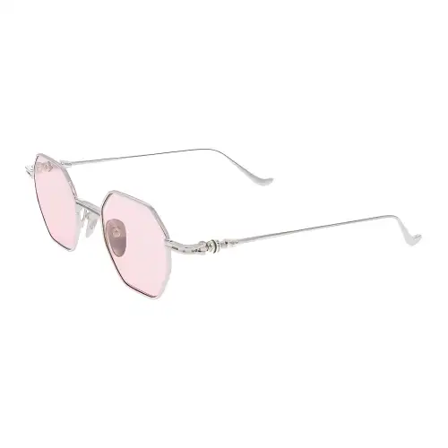 Chrome Hearts Irregular Shape Sunglasses Men's Silver