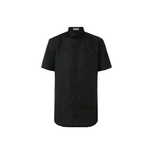 DIOR Quarterly New Products Shirts Men's Black Lapel Moderate Other