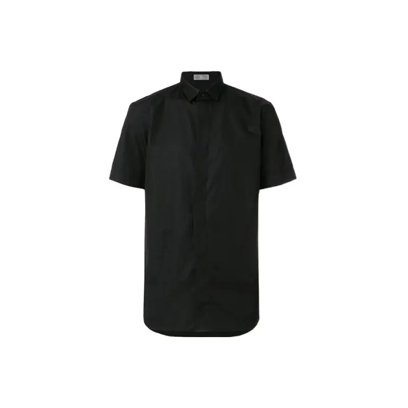 DIOR Quarterly New Products Shirts Men's Black Lapel Moderate Other