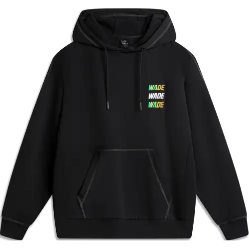 Li Ning Sweatshirts Men's Black Hooded Moderate